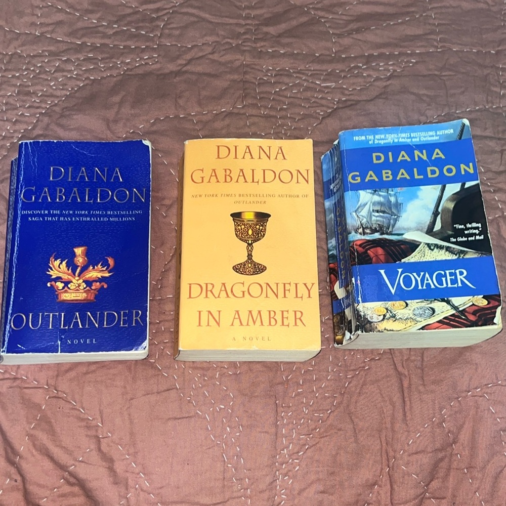 Three Diana Gabaldon books